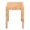 Baxton Studio Abelia Modern Bohemian Natural Rattan and Mahogany Wood Short Accent Bench 229-13147-ZORO - alternate 5